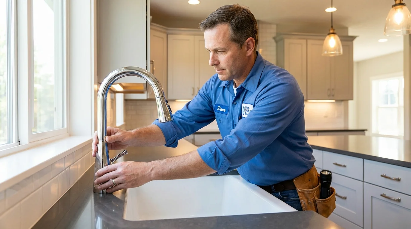 Kitchen faucet installation by Johns Plumbing LLC in Craig